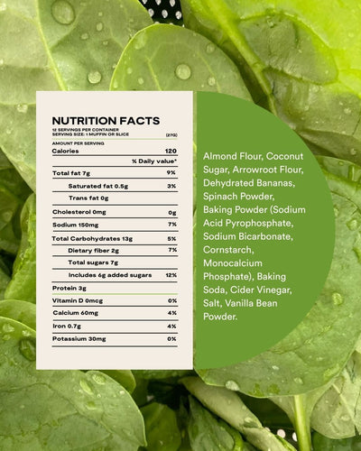 Spinach/Banana Muffin & Bread Mix